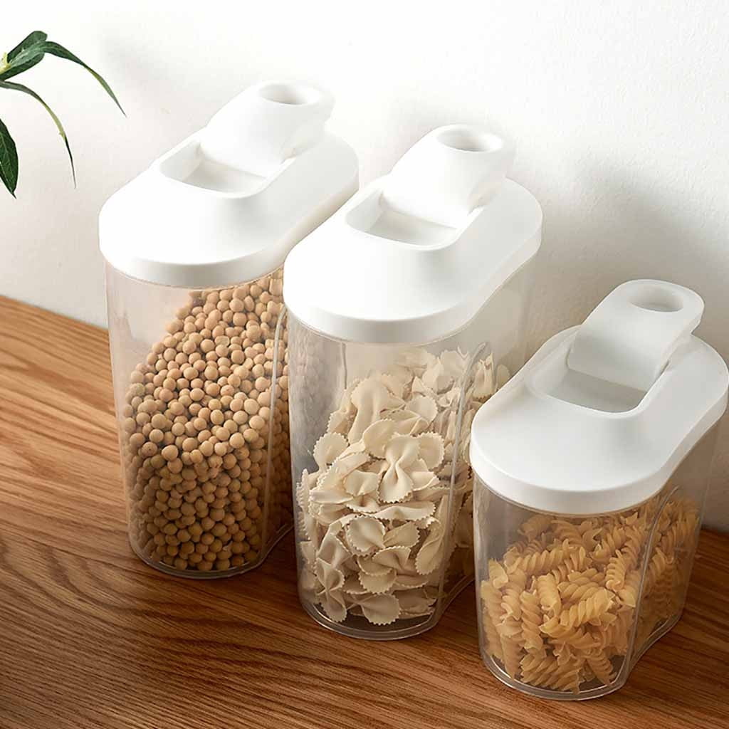 Airtight Cereal and Dry Food Container with Pouring Spout - Image 4