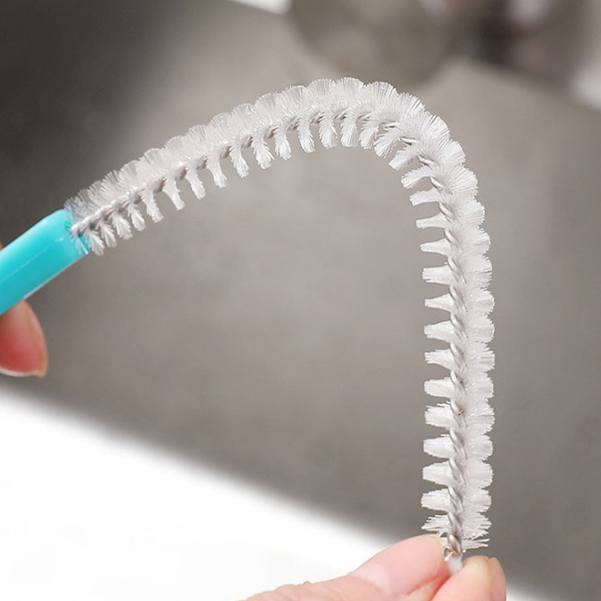 Straw Cleaning Brush Set of 2, 8.26 Inch with Metal Handle - Image 4