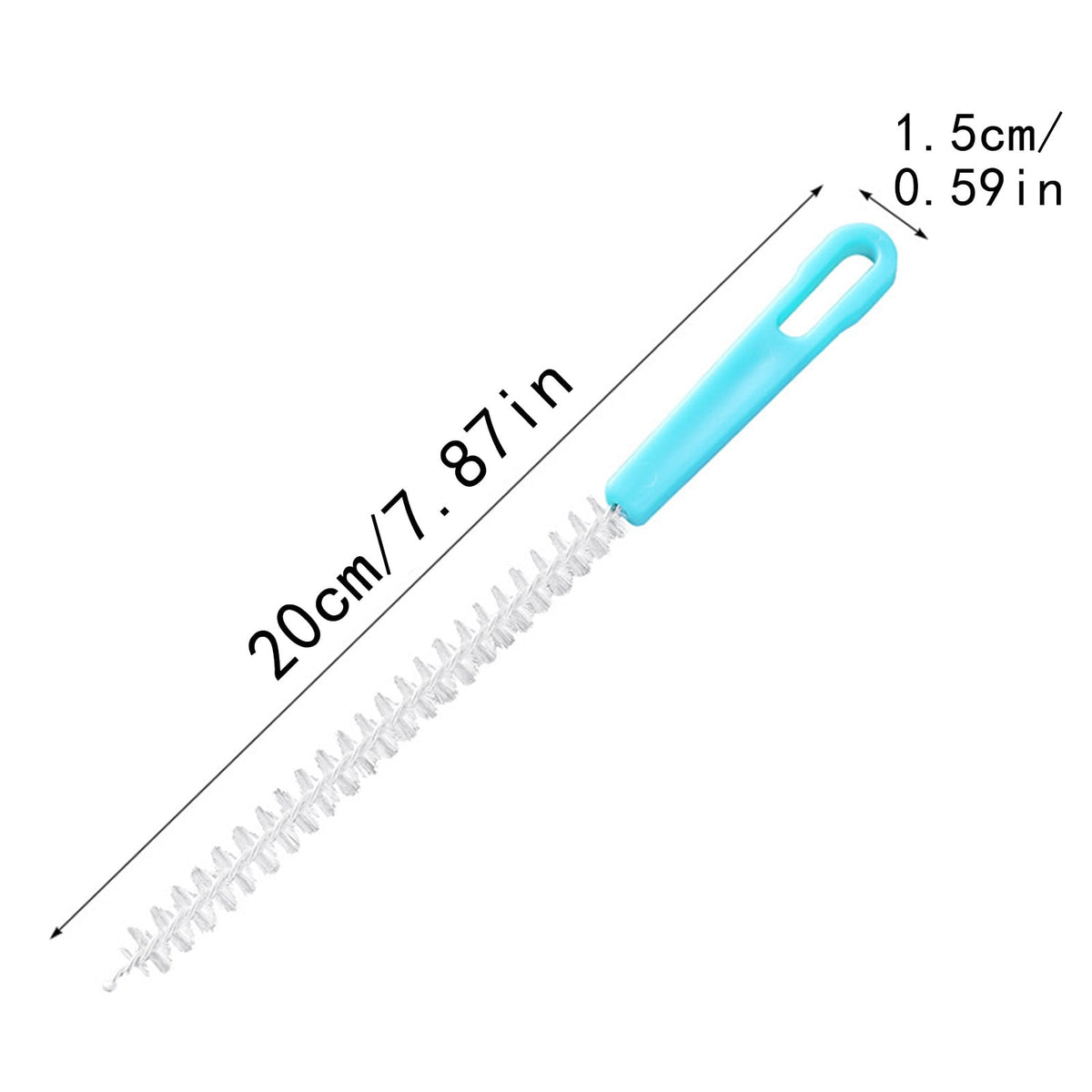 Straw Cleaning Brush, 7.8 Inch Slim Brush for Tumblers and Bottles - Image 3
