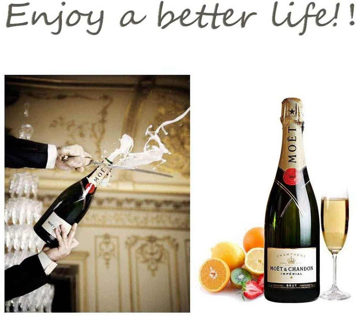 Champagne and Sparkling Wine Stopper, Stainless Steel with Silicone Seal - Image 5