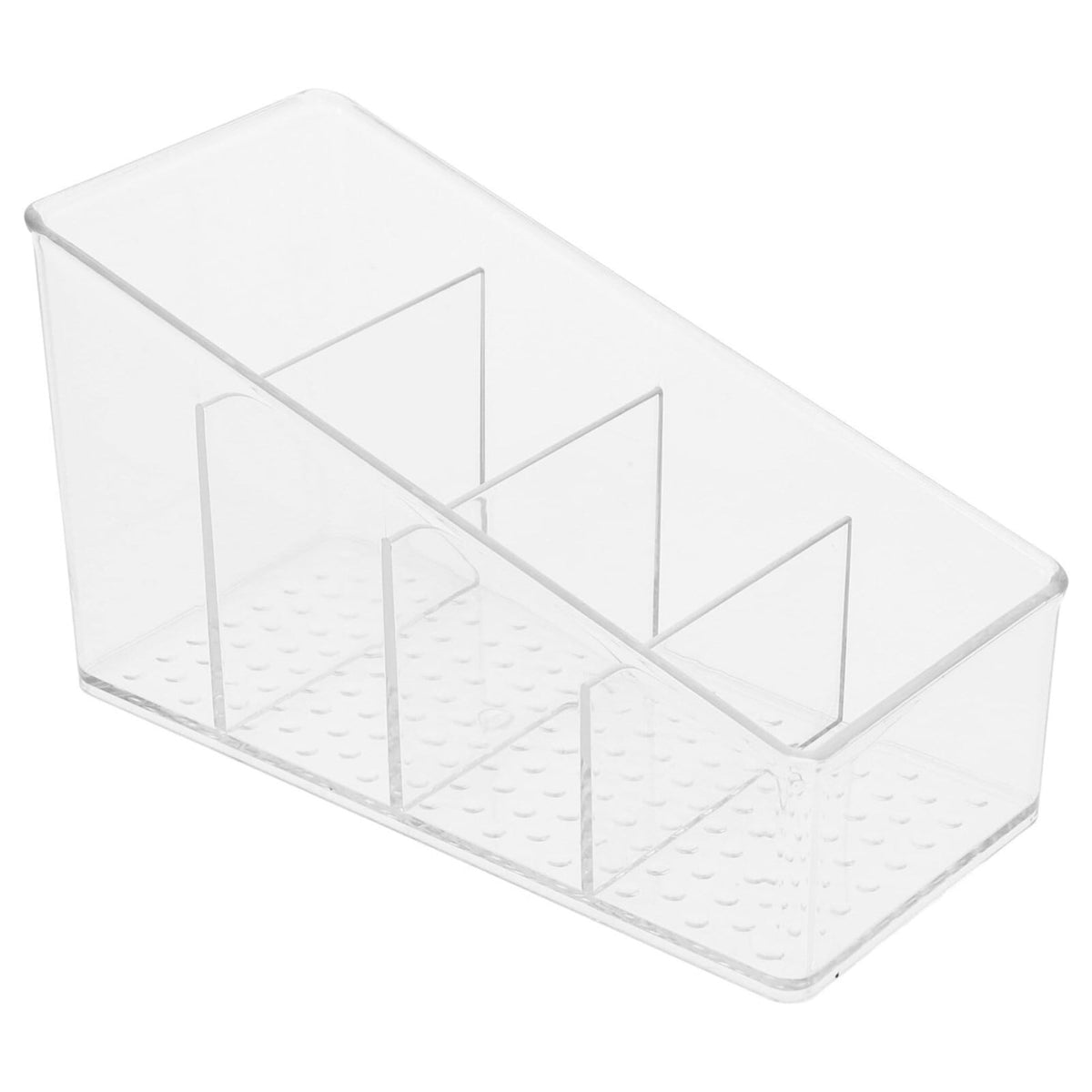 Clear Tea Bag Organizer with Divider for Sugar and Coffee Packets