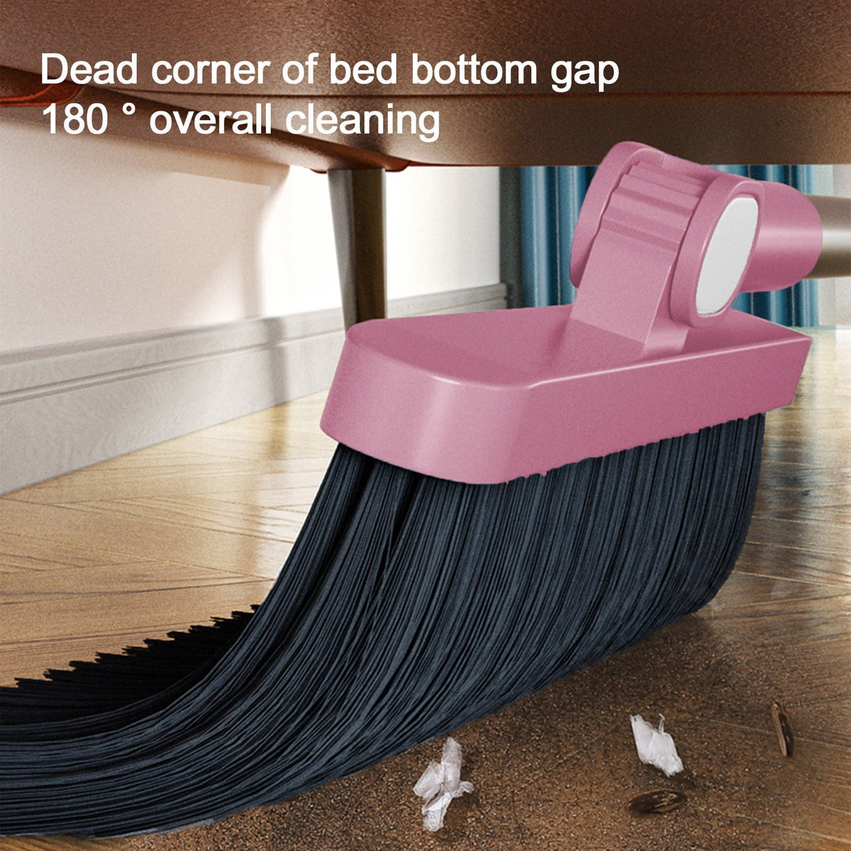 Upright Broom and Dustpan Set with Self Cleaning Scraping Teeth - Image 6