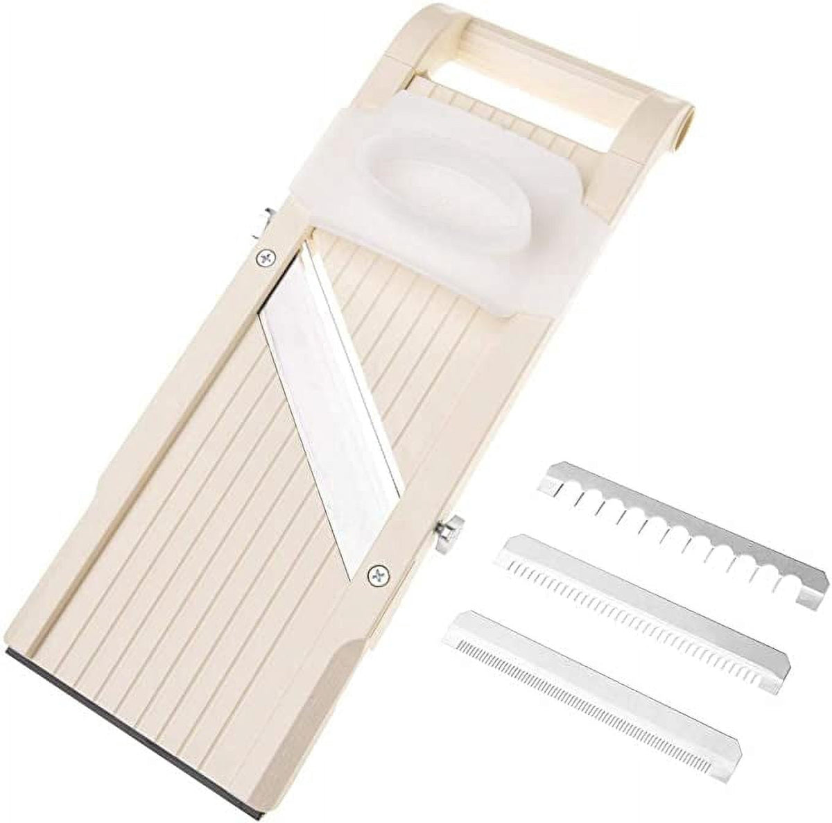 Mandoline Slicer with 4 Japanese Stainless Steel Blades, BPA Free - Image 2