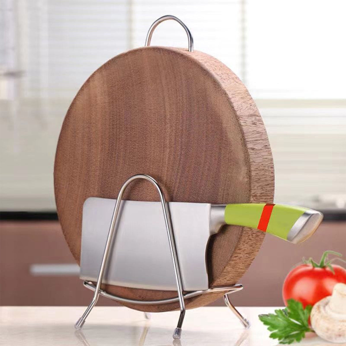 Stainless Steel Cutting Board and Pot Lid Rack, Triangle Stand - Image 5