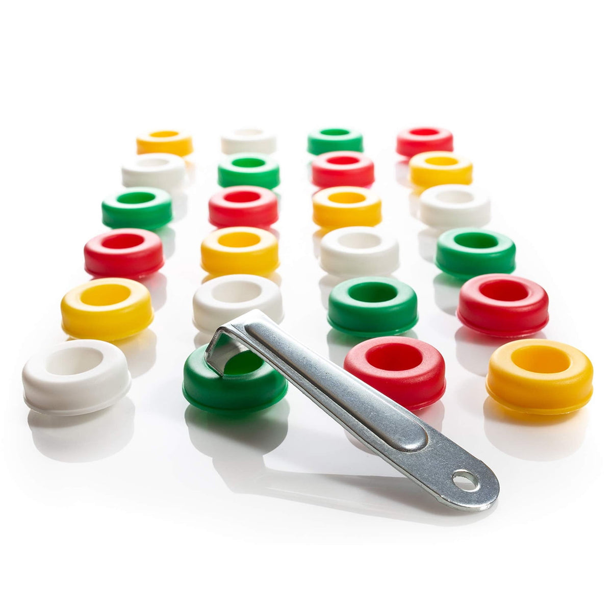 Reusable Bottle Stoppers, 40 Pack in Four Colours for Wine and Soda