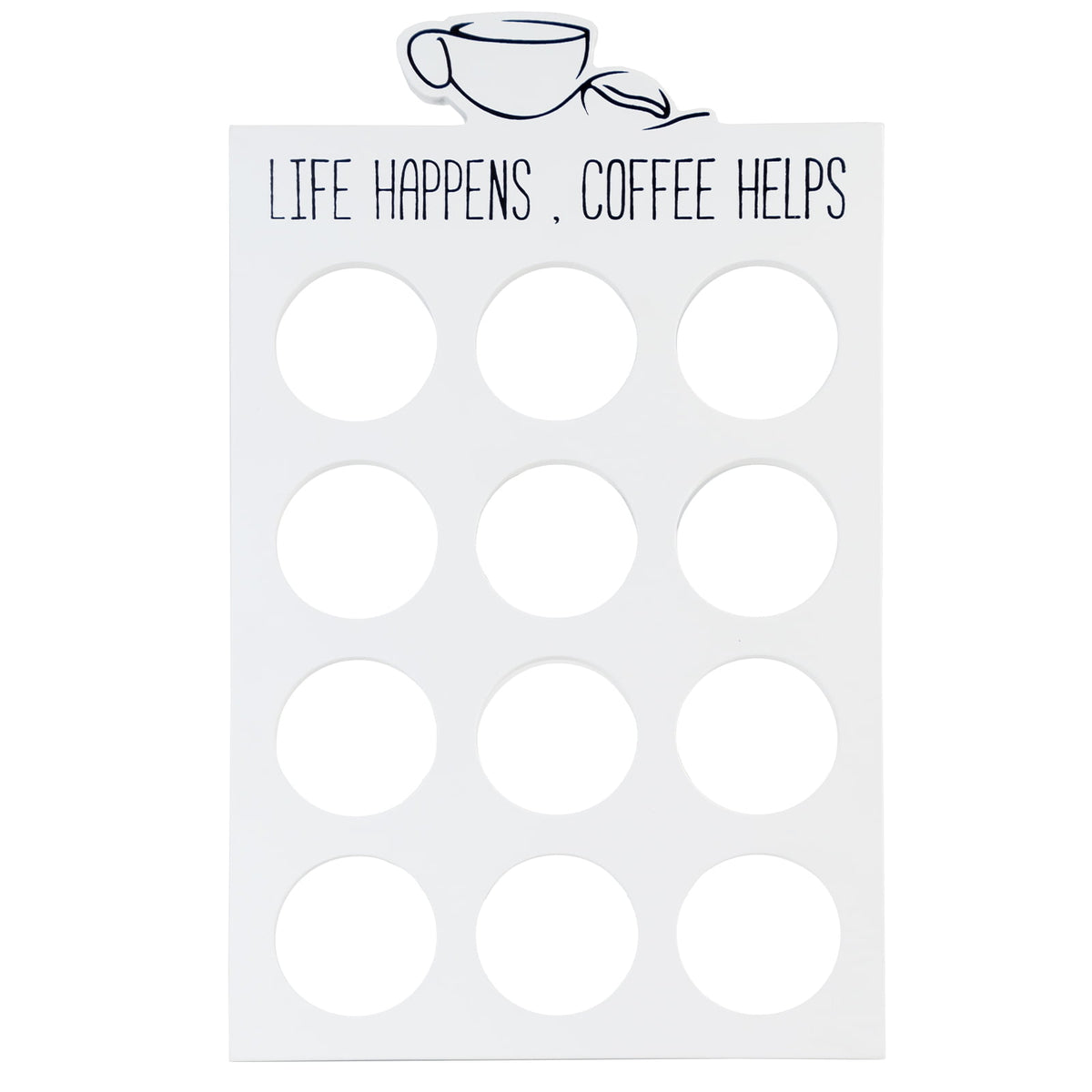 Wooden Coffee Pod Holder for the Counter, Holds 12 Single Serve Pods - Image 2