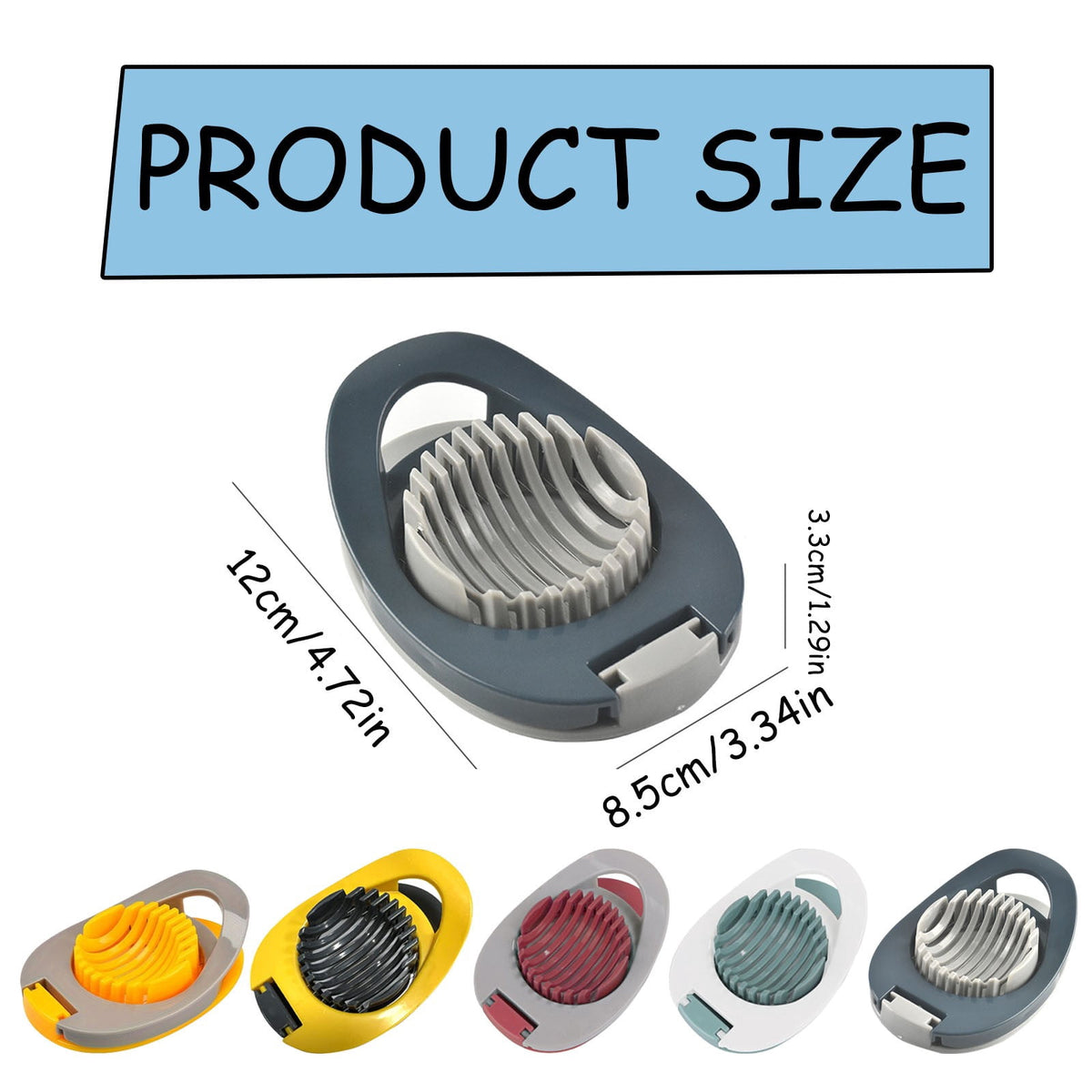 Egg Slicer with Stainless Steel Wires for Hard Boiled Eggs - Image 4