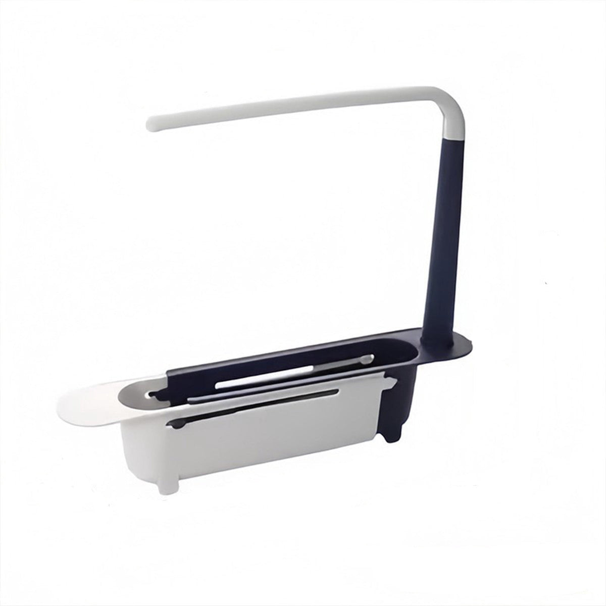 Expandable Sink Caddy with Adjustable Arm for Sponges and Brushes