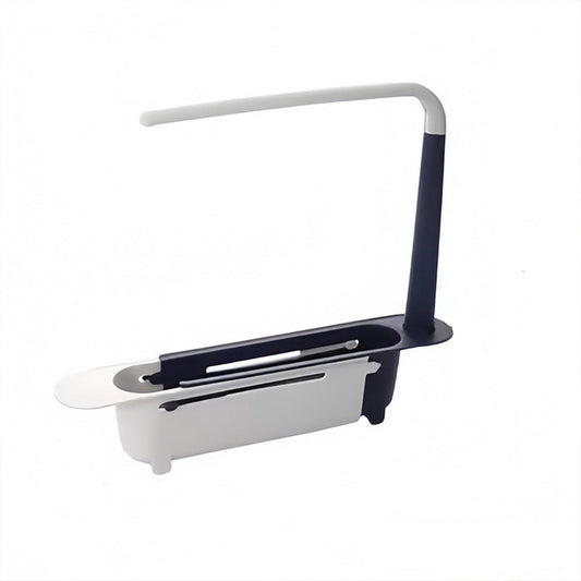 Expandable Sink Caddy with Adjustable Arm for Sponges and Brushes