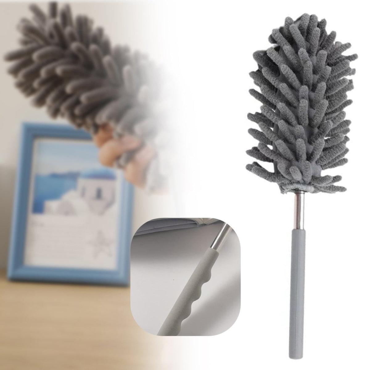 Extendable Microfiber Duster, 31.5 Inch with Washable Head - Image 2
