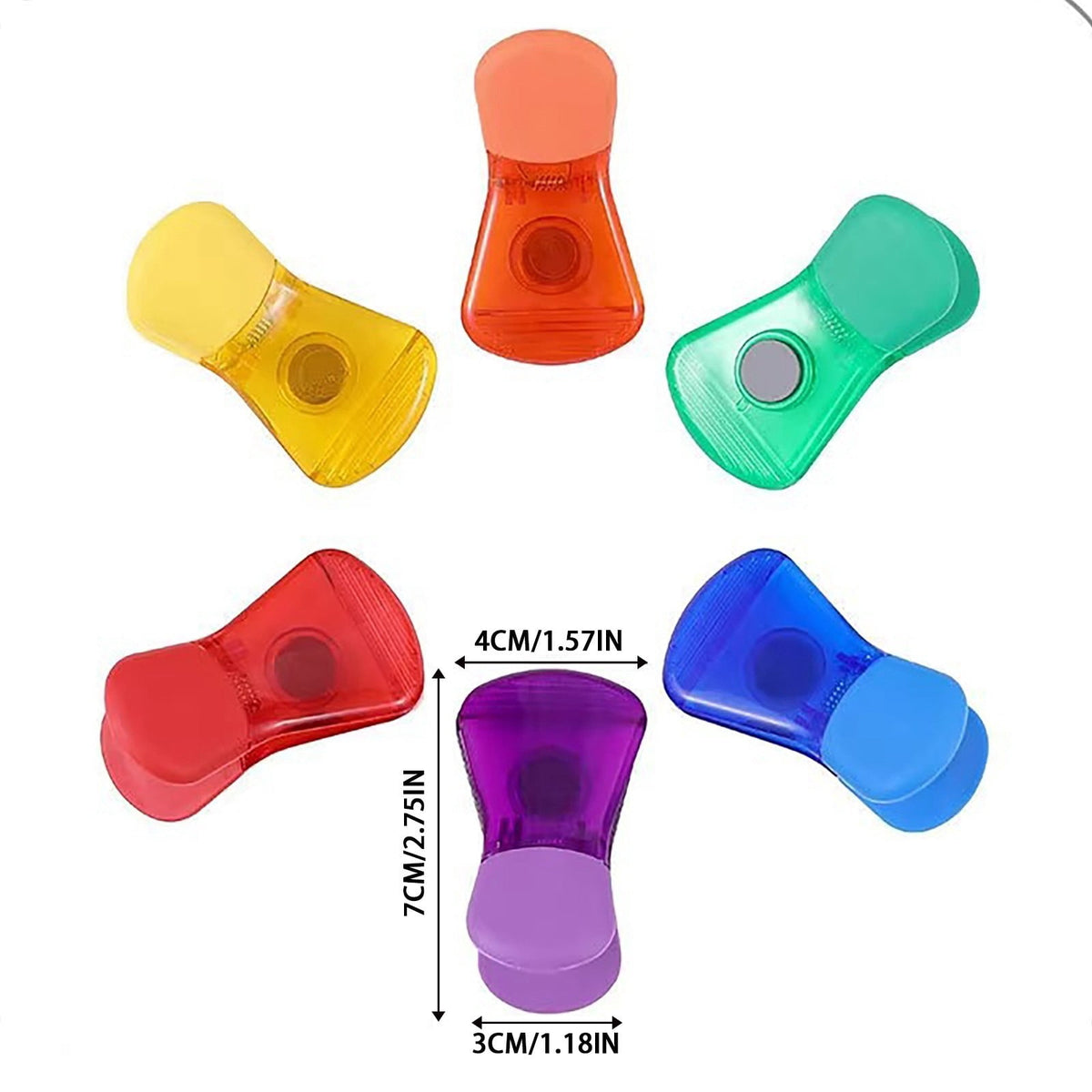 Magnetic Bag Clips, 6 Pack of Airtight Chip and Bread Clips - Image 2