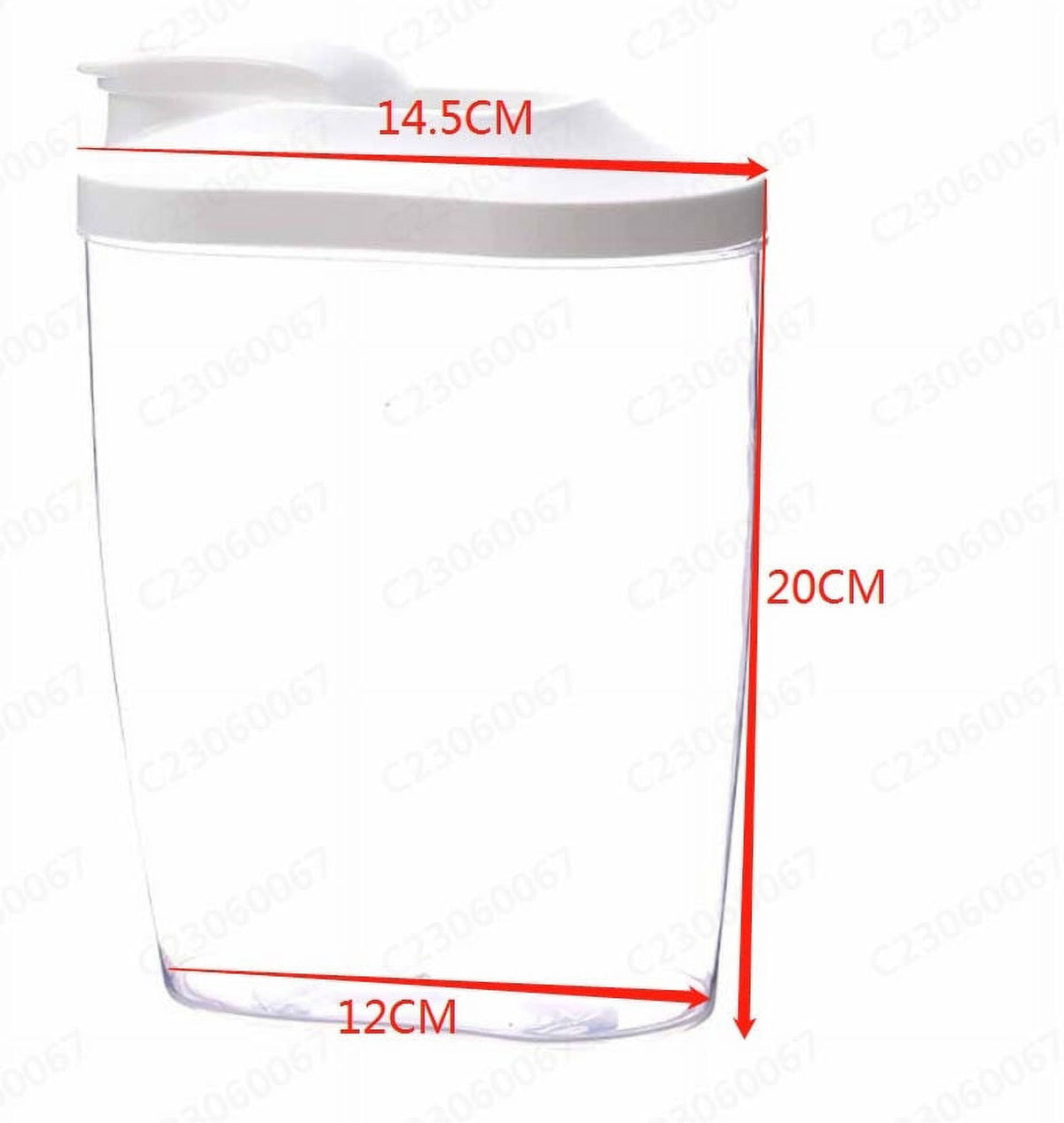 Airtight Cereal and Dry Food Container with Pouring Spout - Image 2