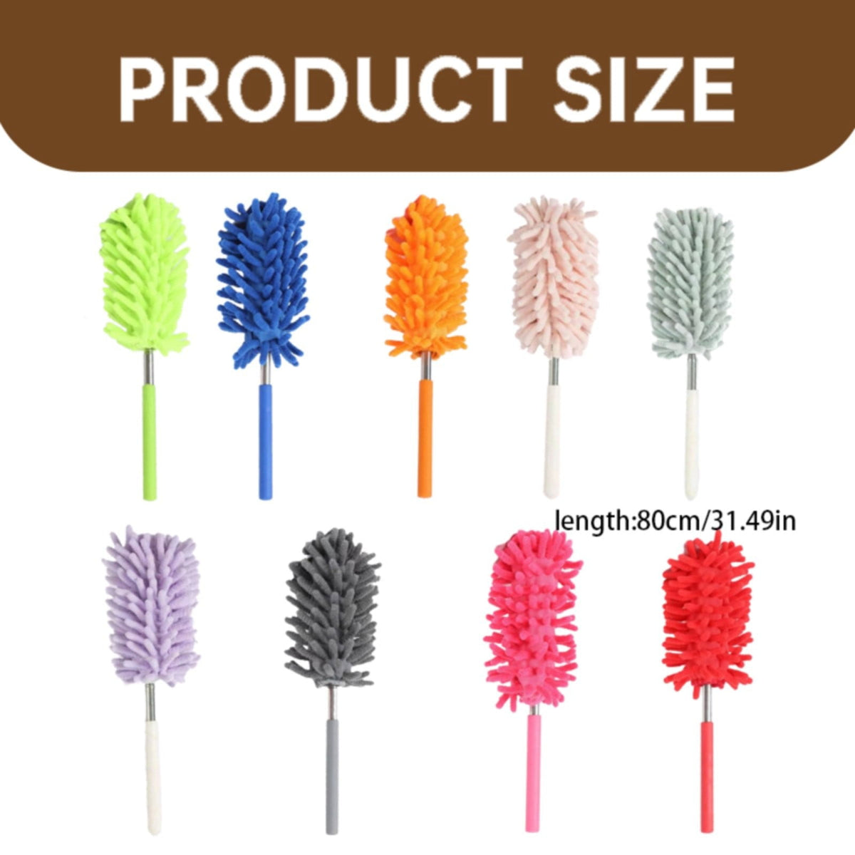 Extendable Microfiber Duster, 31.5 Inch with Washable Head - Image 3