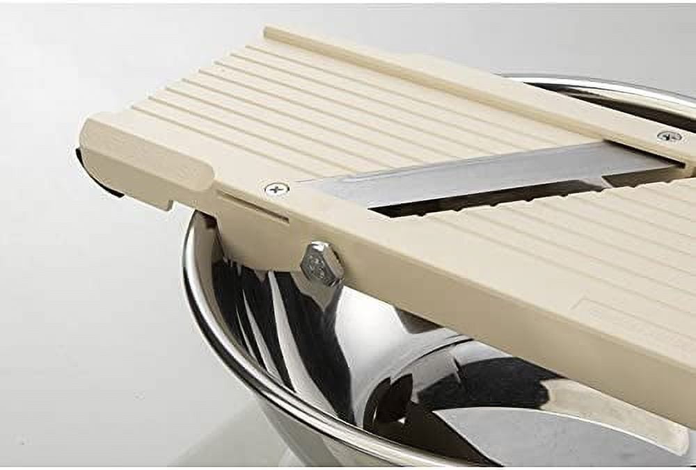 Mandoline Slicer with 4 Japanese Stainless Steel Blades, BPA Free - Image 4