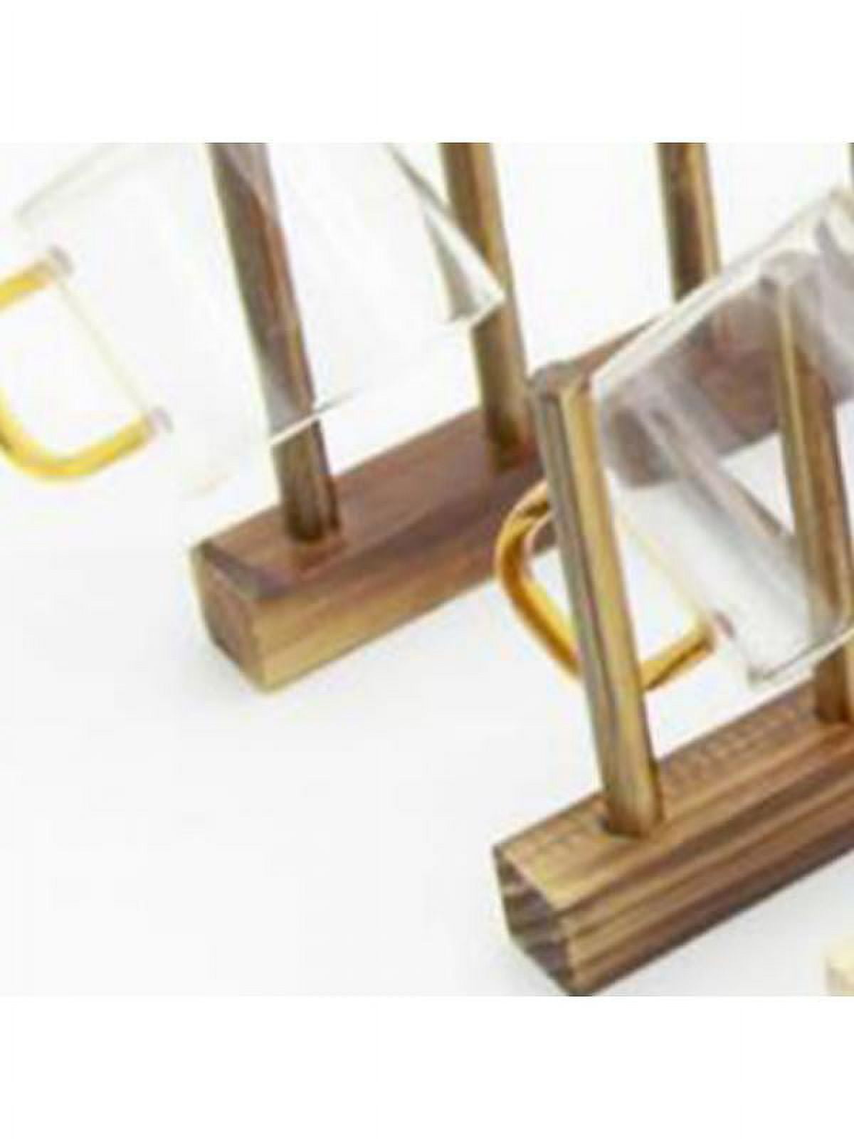 Bamboo Dish and Pot Lid Rack, 6 Slots for Cupboard or Counter - Image 5