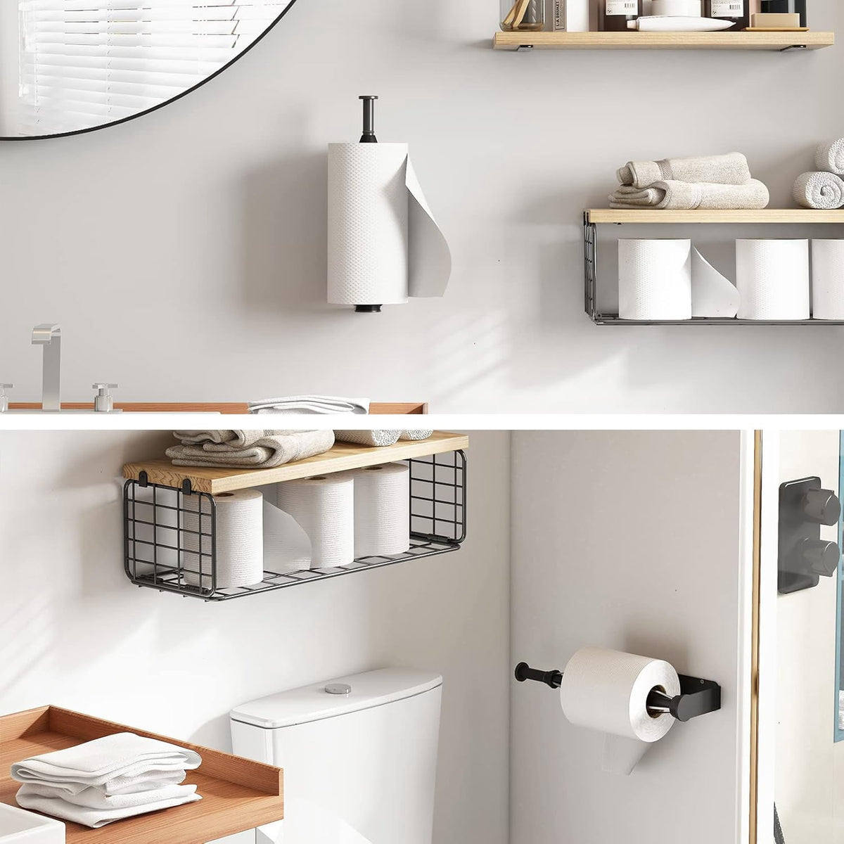 Under Cabinet Paper Towel Holder, Stainless Steel One-Hand Tear - Image 6