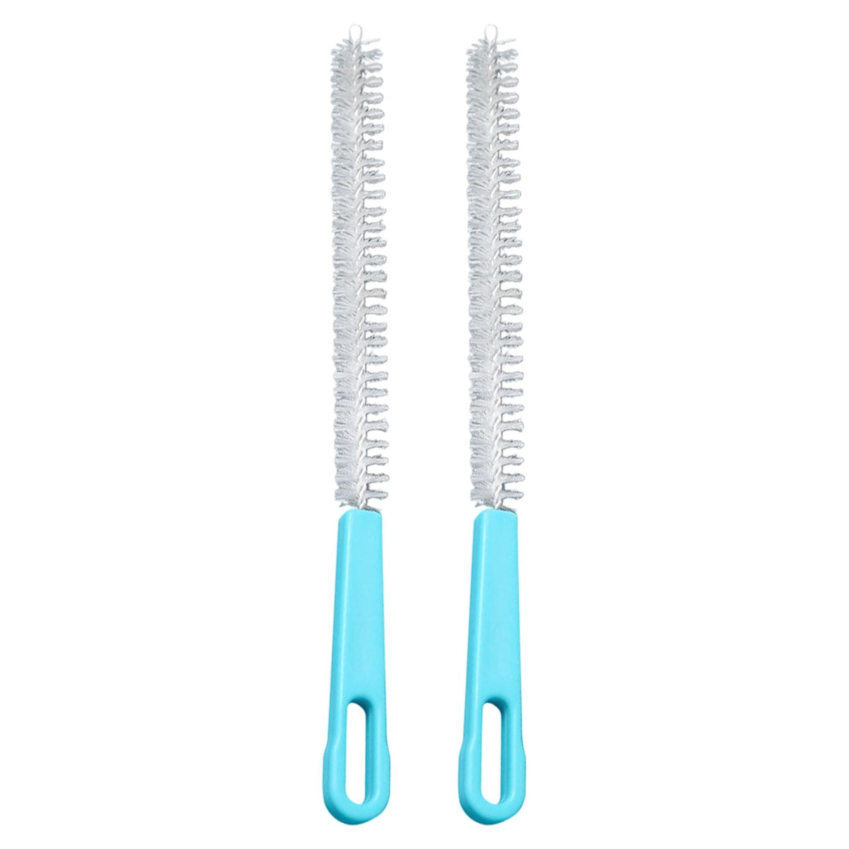 Straw Cleaning Brush Set of 2, 8.26 Inch with Metal Handle
