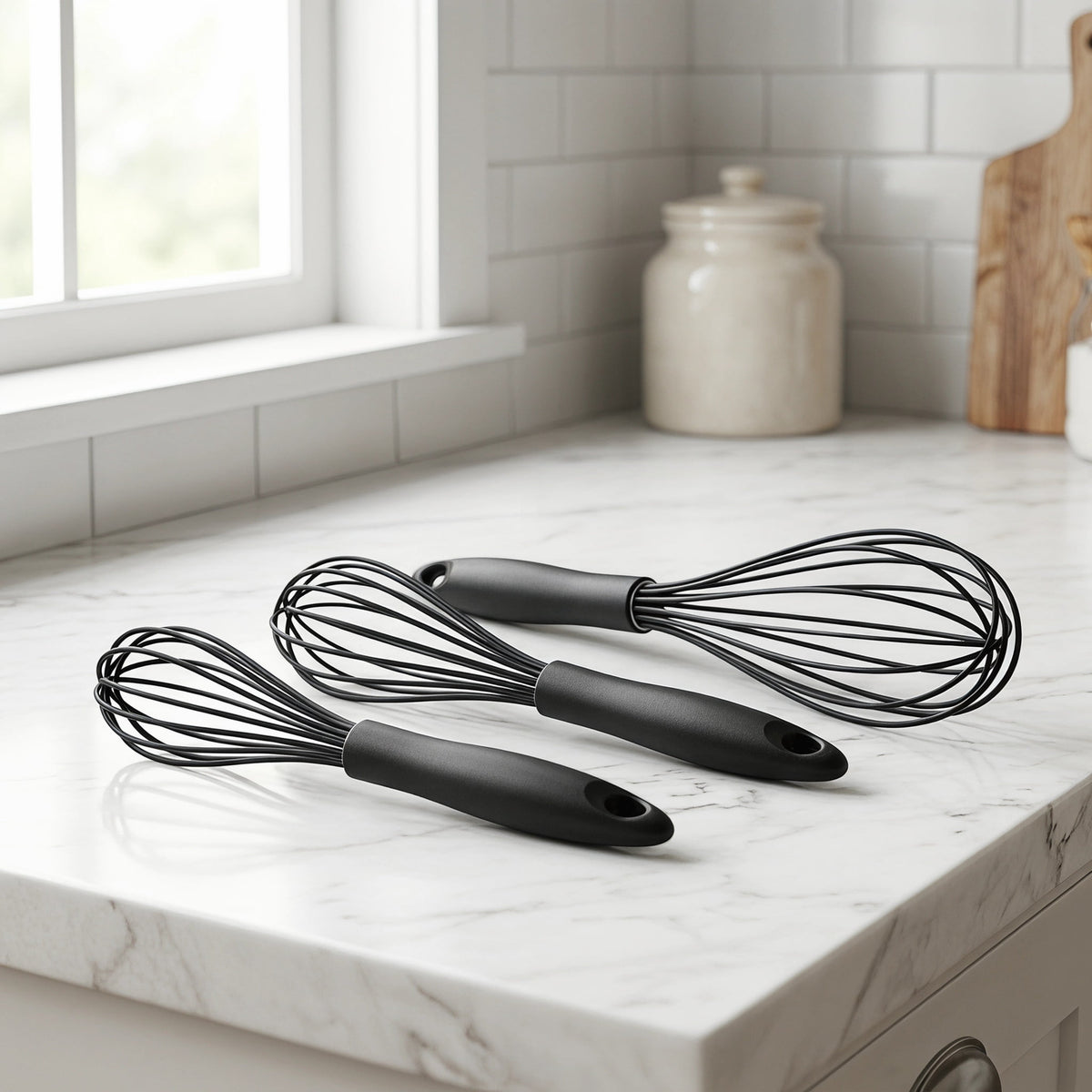 Silicone Coated Balloon Whisks, Set of 3 in 9, 10 and 12 Inch - Image 4