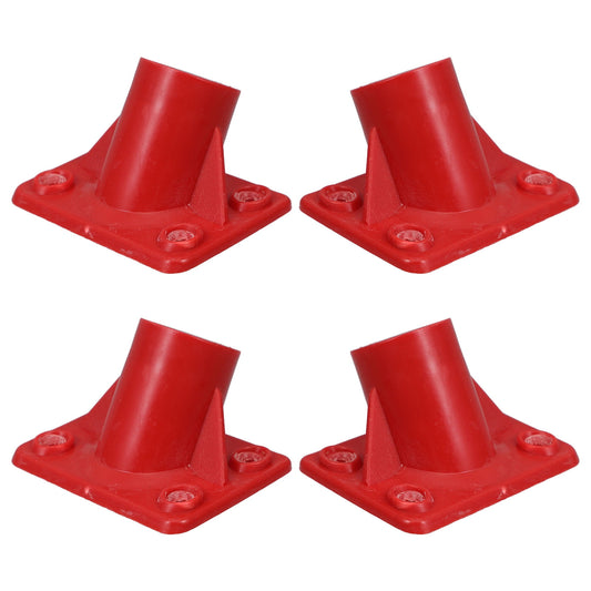 Floor Brush Connector, Red Plastic Joint for Scrub Brush Handles
