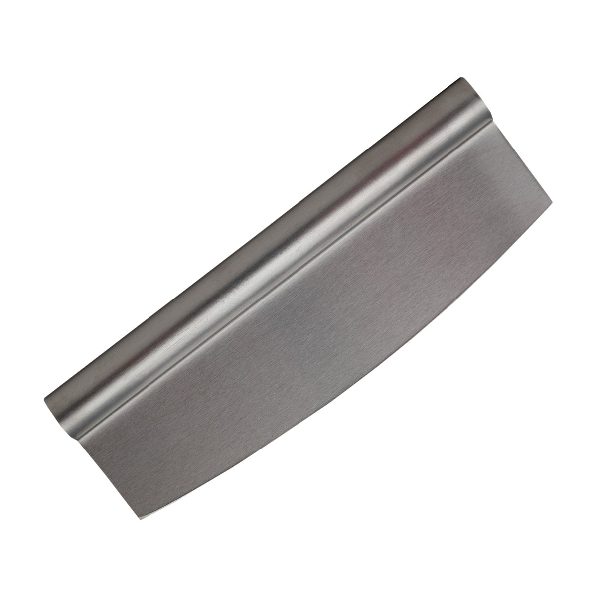Rocking Pizza Cutter, Stainless Steel Mezzaluna Blade with Grip