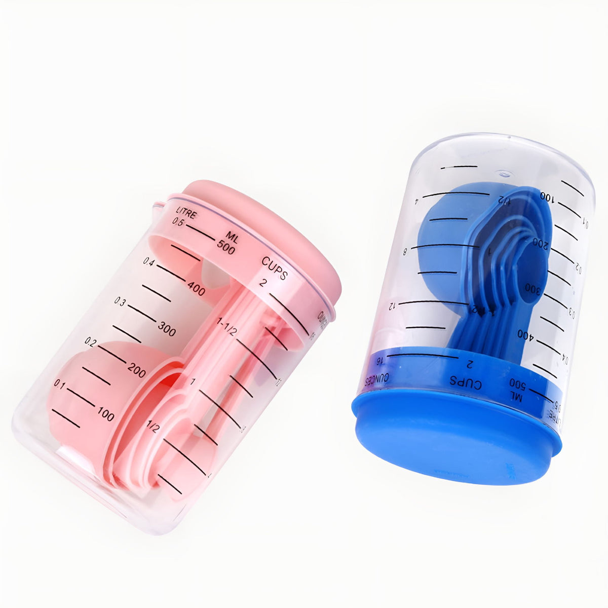Measuring Cup and Spoon Set, 7 Pieces with Lidded 500 ml Jug - Image 5